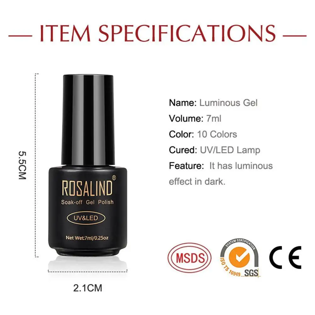 Ночь будет сиять флуоресцентный гель лак для ногтей личная гигиена светящийся в