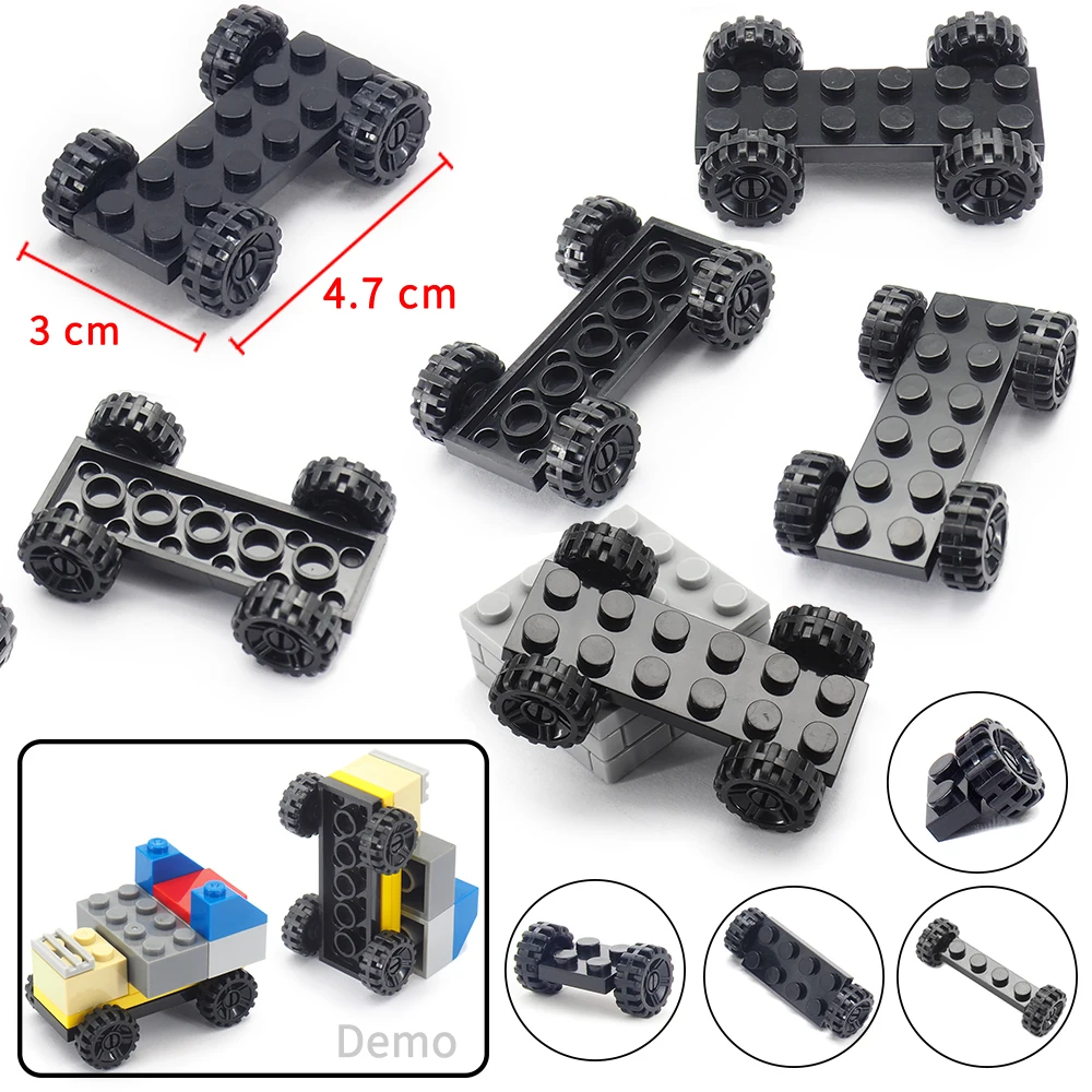 

Creator 2*6 Dots Underbody Axle Wheel Building Block Moc Military WW2 Figures Tiny Model Suv Car Child Christmas Gifts Boys Toys