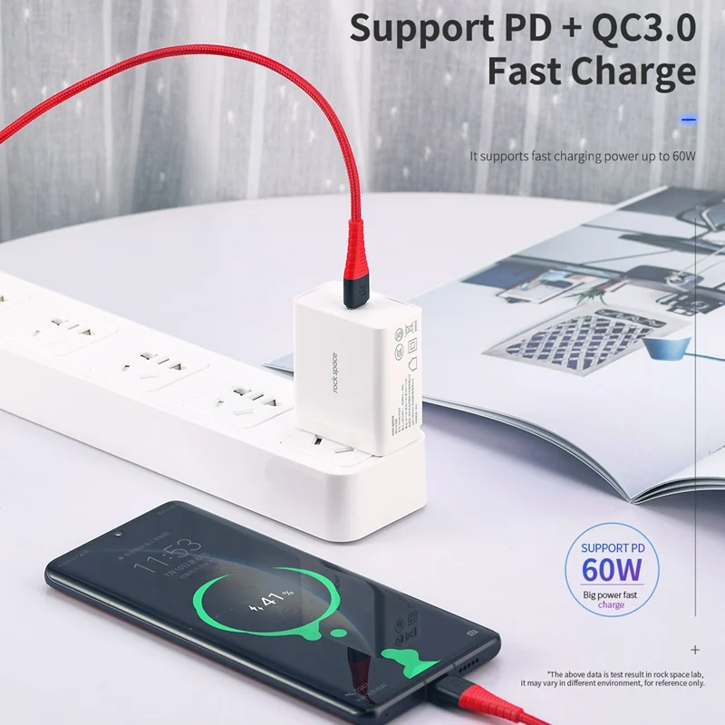 Кабель USB Type C to для Redmi K20 Note 8 Pro Quick Charge 3 0 Type-C кабель Samsung S10 USB-C | Мобильные телефоны