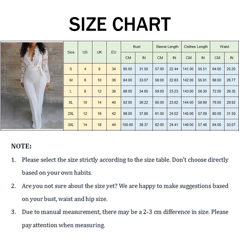 

Women Jumpsuit Elegant Sexy Deep V Waist Perspective Lace White Romper Autumn New Stitching Casual Wide Leg Pants Jumpsuit Women
