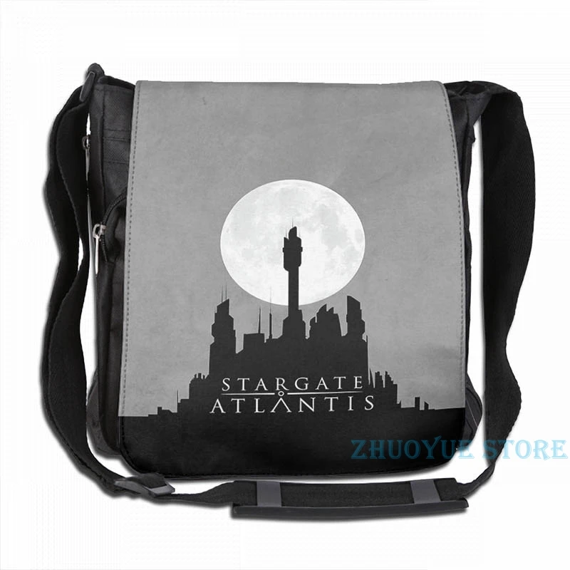 Забавный рюкзак с графическим принтом Stargate Atlantis Night Sky USB-зарядкой мужские