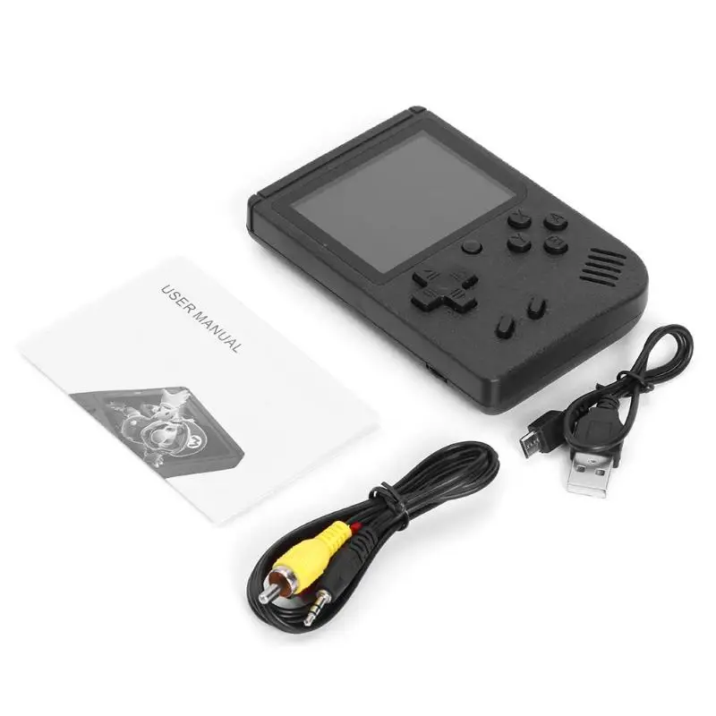 Мини-портативные ретро-игровые консоли с 400 играми, Поддержка TFT подсветки, китайский английский язык для игр FC для детей, подарки для мальчиков и девочек