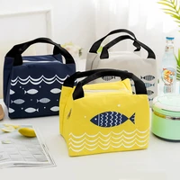 waterproof lunch bag women office food thermal pouch portable kids outdoor picnic fruit drink snack cooler package accessories