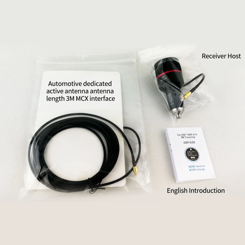 Автомобильный DAB + приемник прикуривателя 1 &quotОСД дисплей цифровой FM радио
