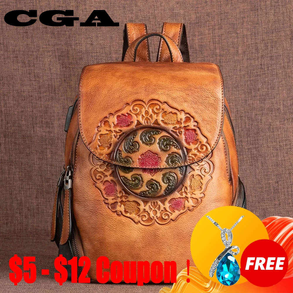 

CGA ретро первый Слои из коровьей кожи новые модные женские сумки, роскошные сумки в руку, ручной работы тиснение большой Ёмкость натуральная...