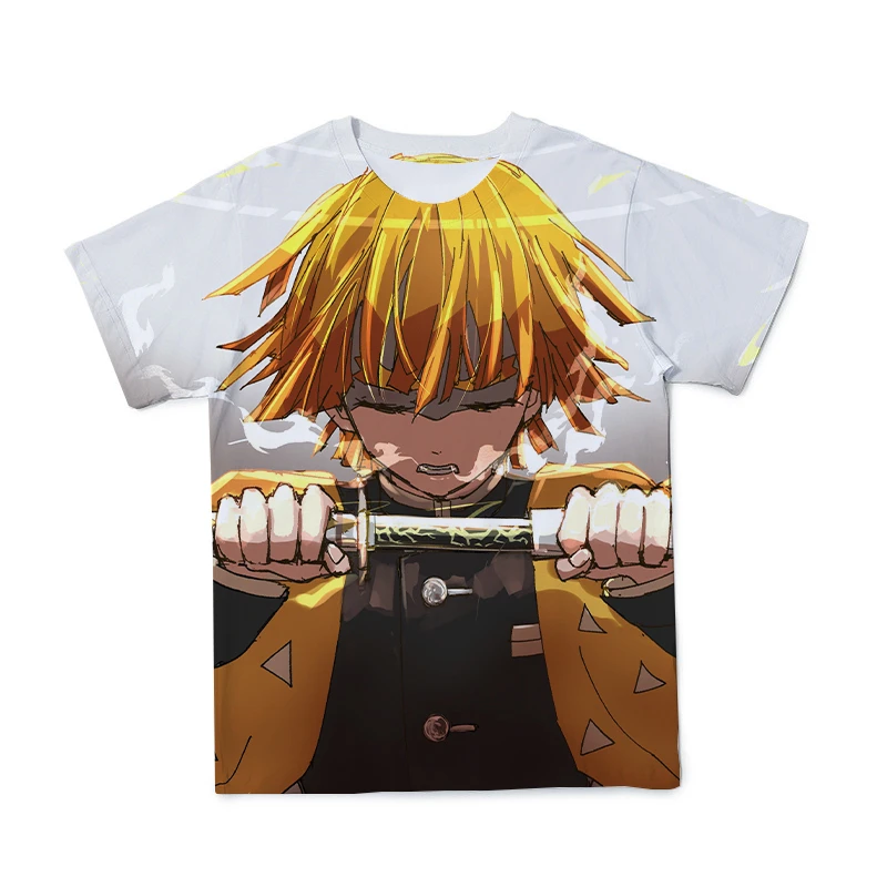 

3D Print Demon Slayer T-shirt For Children Funny Girls/Boys Tops Hot Anime T-Shirts Casual Fashion 2021 Summer Tshirts 4T-14T