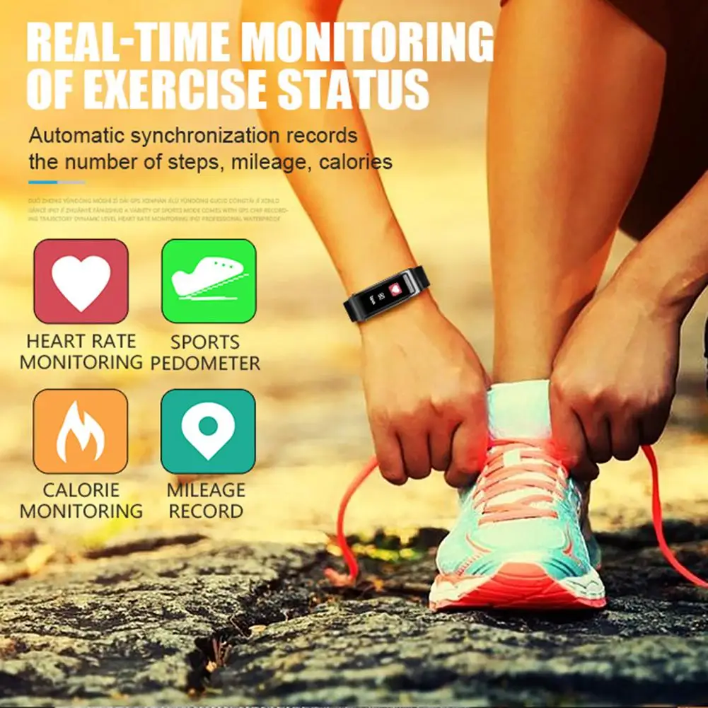 Bluetooth Y3 цветная гарнитура Talk умный Браслет пульсометр спортивные Смарт часы