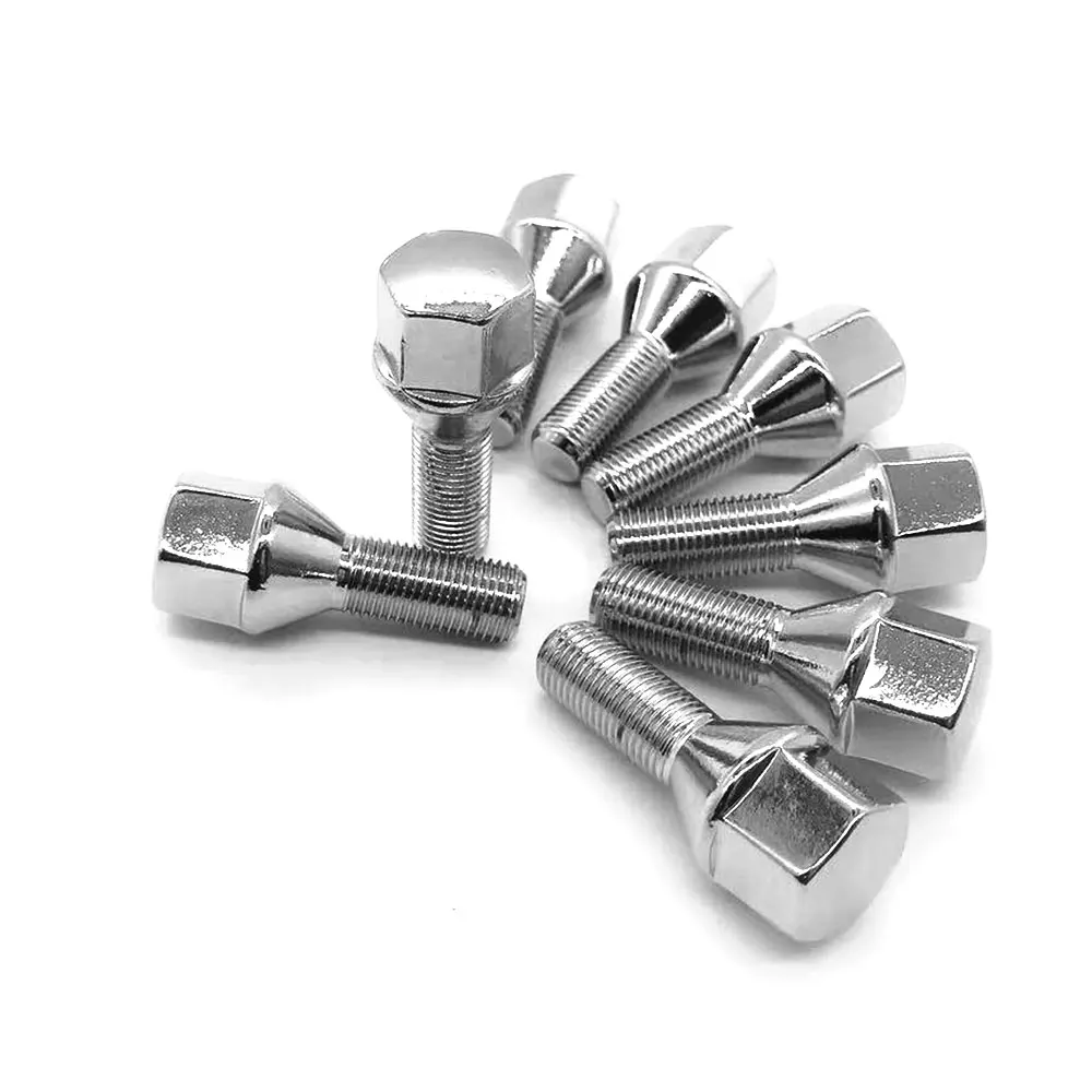 Прочные жесткие покрытые цинком Термообработанные стальные колесные болты из