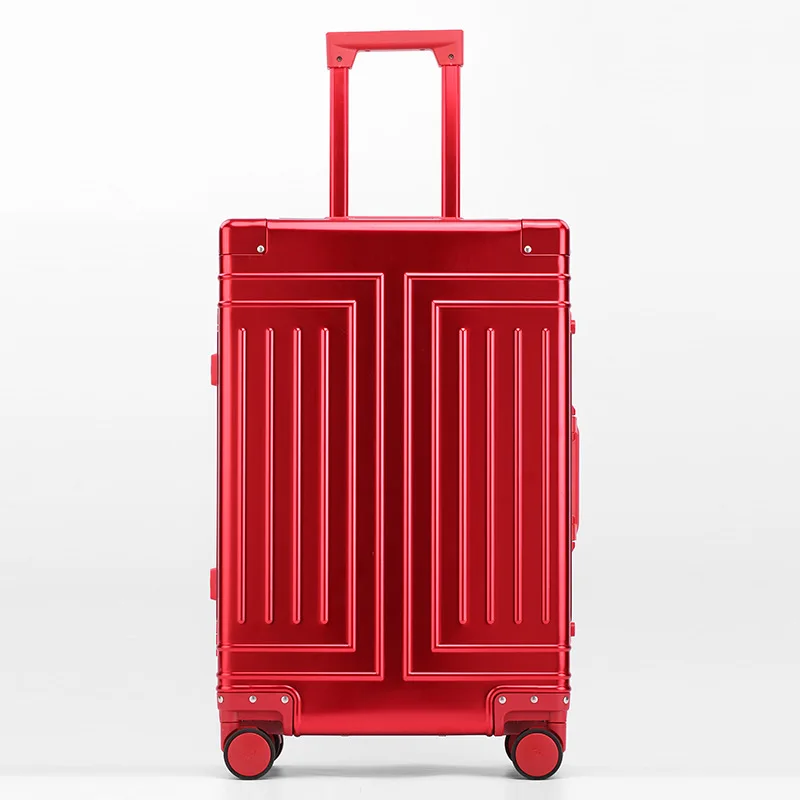 XQ 20’’24’’26’’29 Inch All Aluminum Alloy Fashion Business Suitcase Removable Lining Retro Travel Trolley Luggage Bag