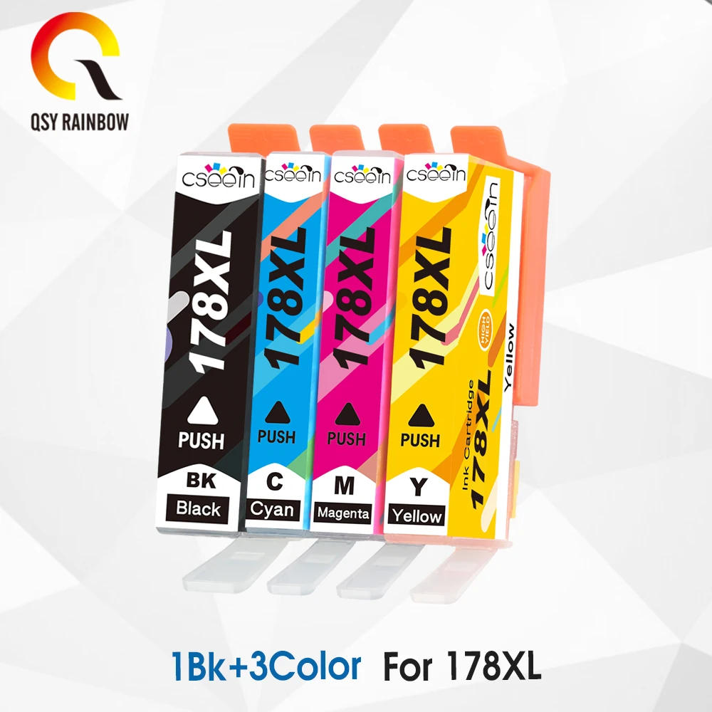 Чернильный картридж CMYK для принтеров HP 178 XL hp Photosmart B109 B110 B210 C309 C310 C410 D5468 D5463