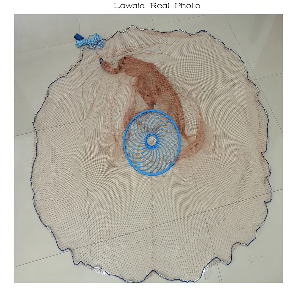 

NEW landing net fish Cast Net Fishing Network USA Fishing Trap Hand-throw Fly Fish Network with iron Sinkers netting fish net