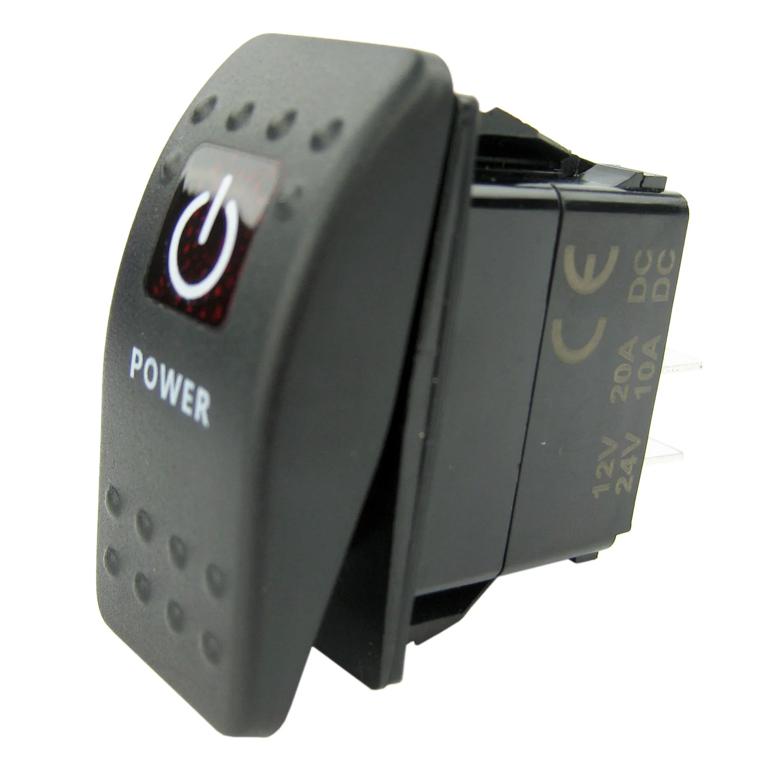 Включение выключения выключателя лодки морской автомобиль грузовик RV красный