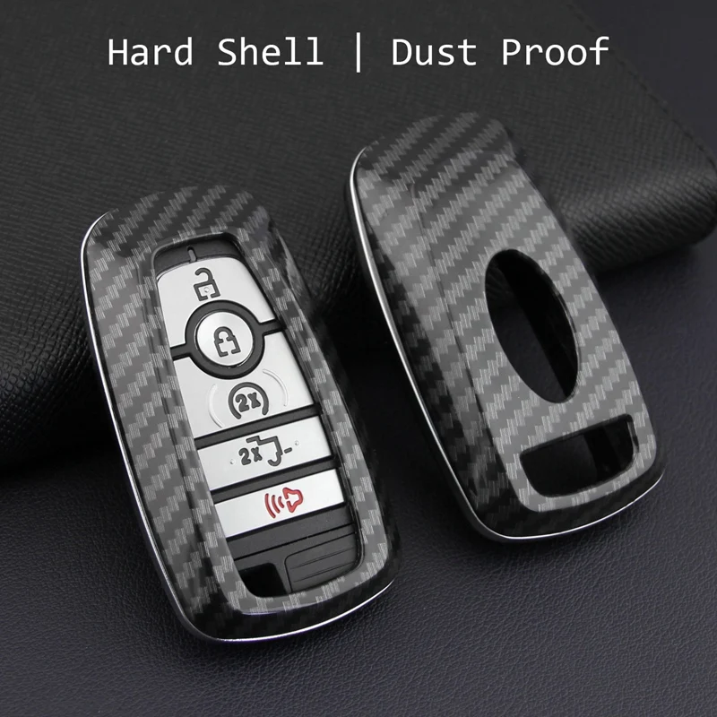 Умный чехол для ключей из углеродного волокна аксессуары Ford Explorer Mustang F 150 250 Mondeo
