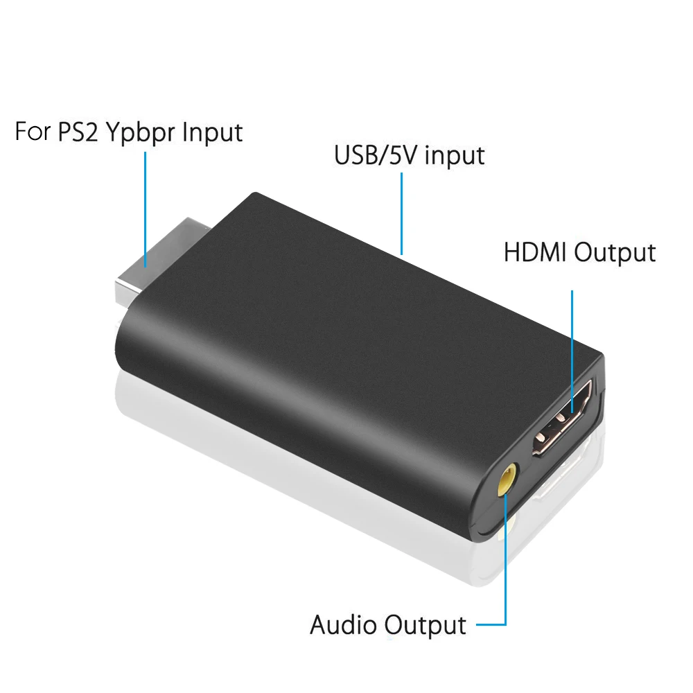 Для PS2 к совместимому с HDMI аудио видео конвертер адаптер 3 5 мм для плеер
