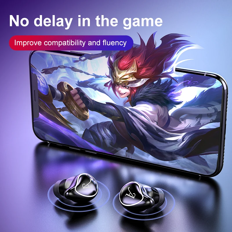 tws bluetooth 5 0 true wireless earphone mini cordless earbuds with mic handsfree airbuds for xiaomi iphone samsung free global shipping