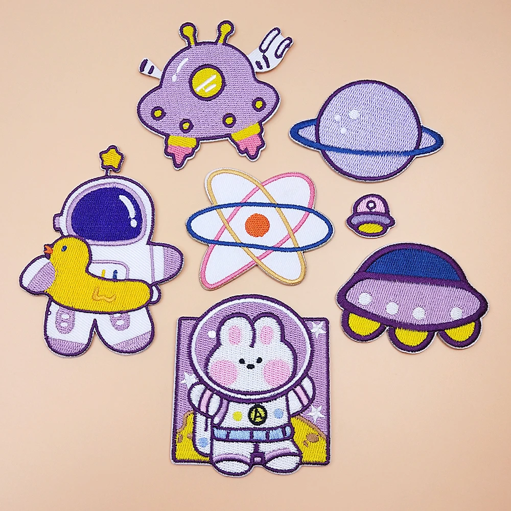 Самоклеящиеся нашивки с вышивкой для одежды значок сделай сам рюкзак футболка