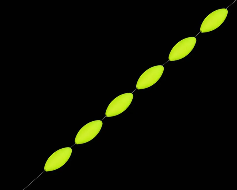 5packs Fluorescence Fishing Float 7 Star Float  Olive Float Fishing Tackle Accessories For Night Fishing A189