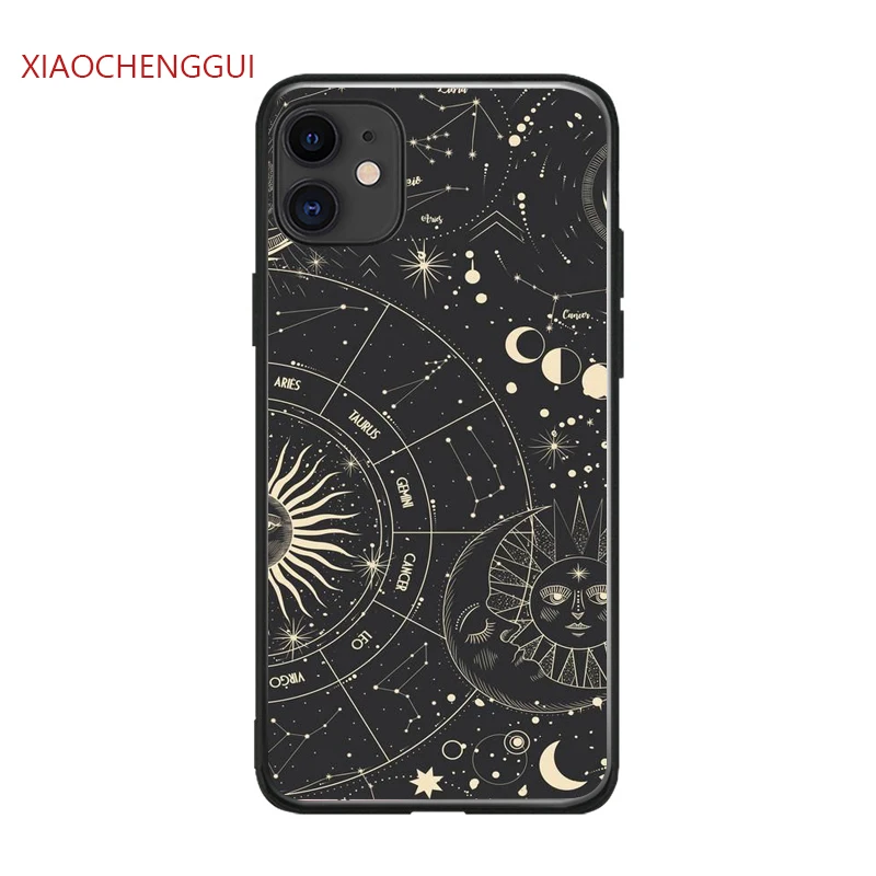 Чехол для телефона iPhone 13 6 6S 7 8 Plus X Xs XR 11 12 Mini Pro Max 5 5S SE 2020 резиновый с солнечными