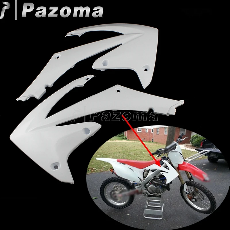 Комплект пластиковых передних радиаторов для мотоциклов Honda CRF250R 2010 2013 CRF450R 2009