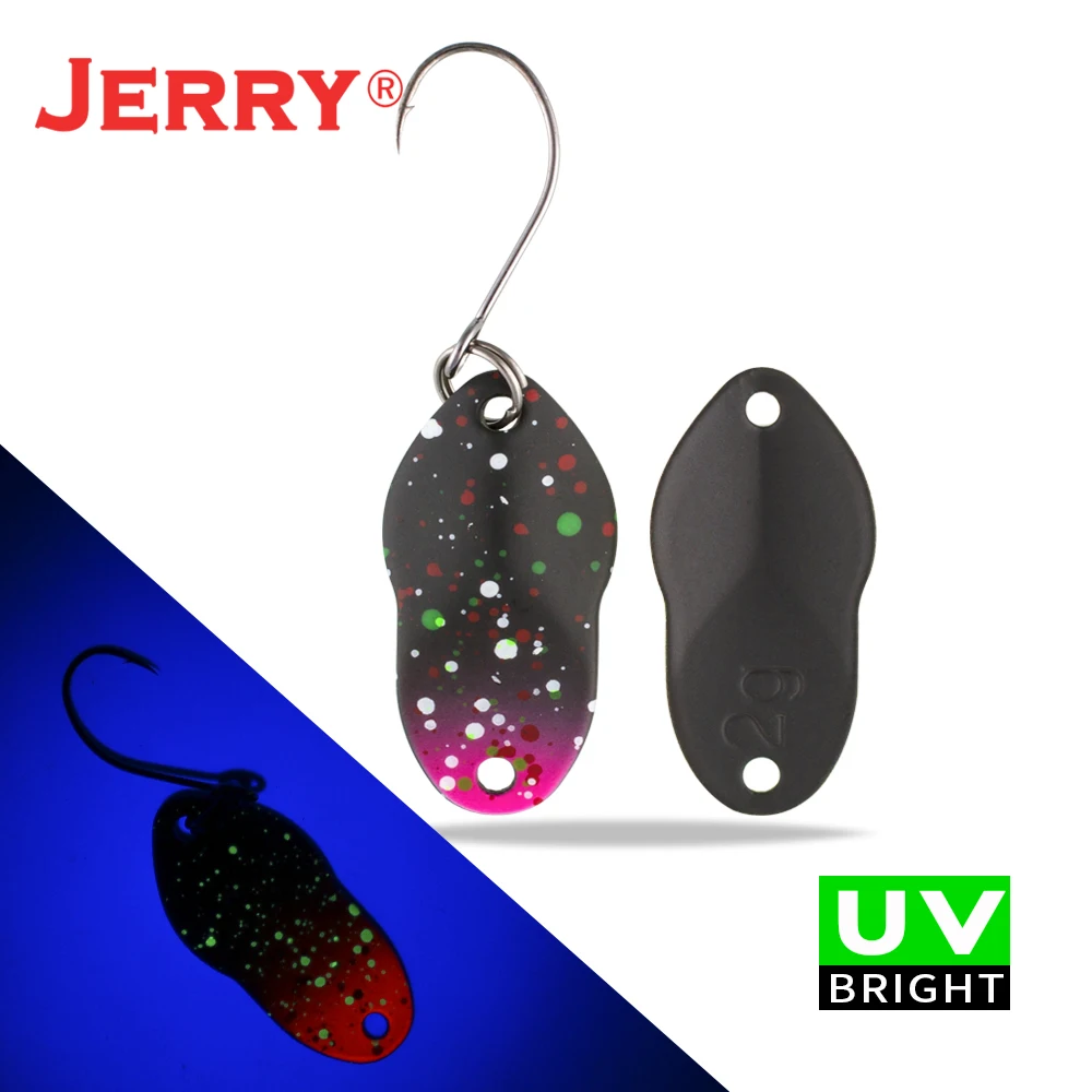 black pink Jerry 2 г 3 г микро рыболовные приманки сверхлегкие латунные металлические жесткие приманки один крючок пресноводная зона форель Щука окунь ложка безделушка pesca - Цвет: black pink