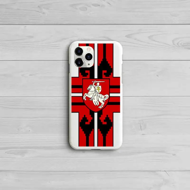 

Republic Belarus National flag Phone Case Candy Color for iPhone 11 12 pro XS MAX 8 7 6 6S Plus X 5S SE 2020 XR