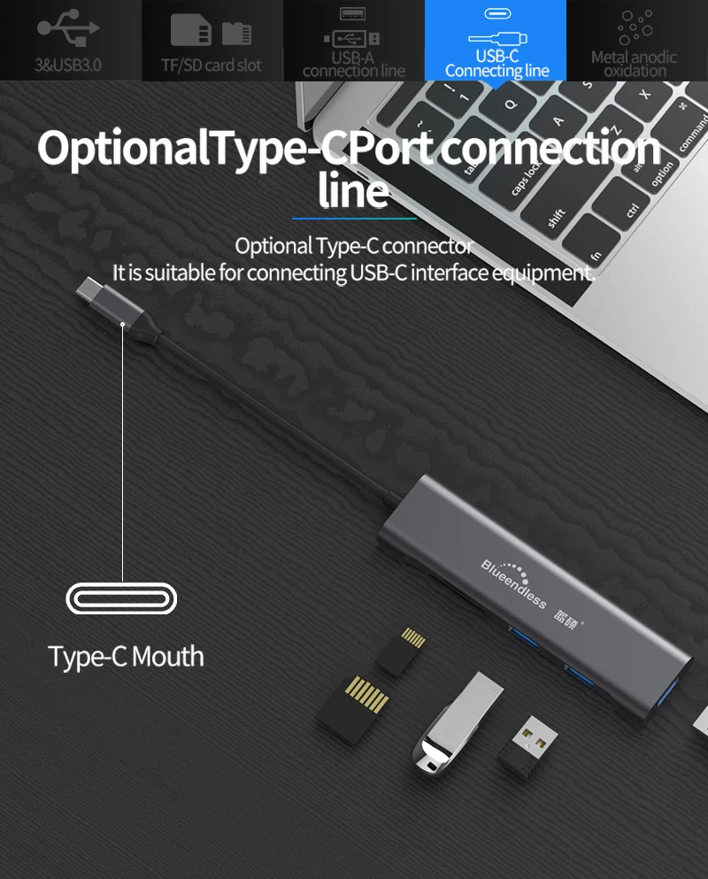 Док-станция для ноутбука 9 в 1 type C USB 3,0 HDMI TF LAN PD usb-концентратор для Macbook для huawei для XiaoMi для DELL для lenovo Dock