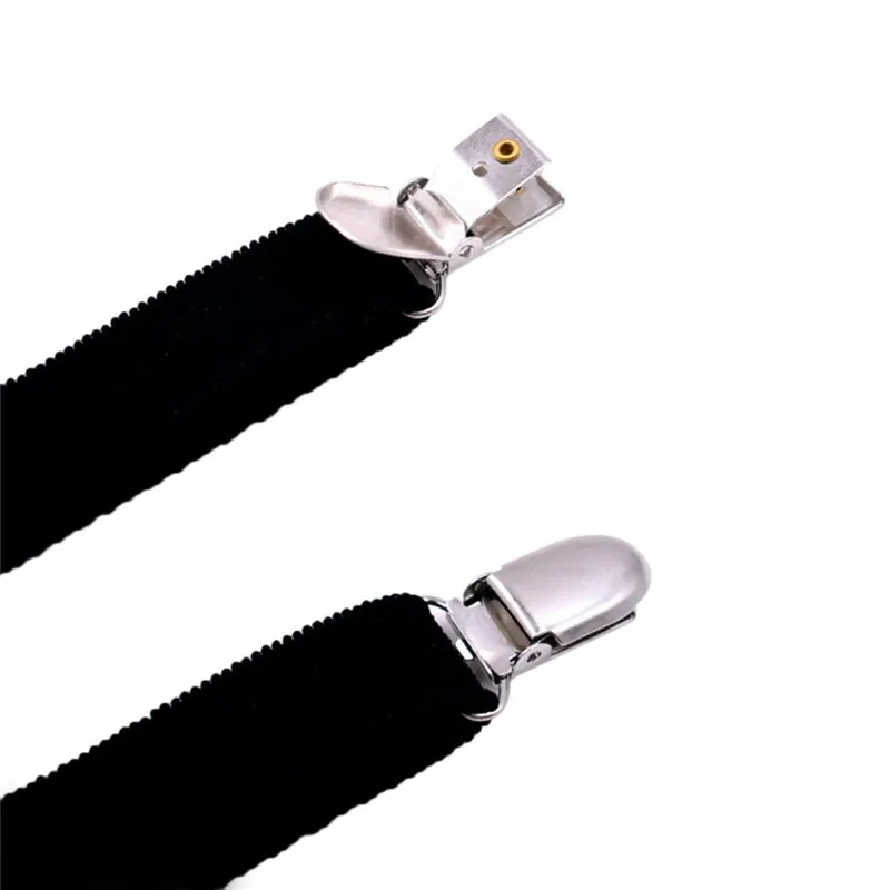 Мужская рубашка с держателем военные прямые подтяжки стремени эластичная форма