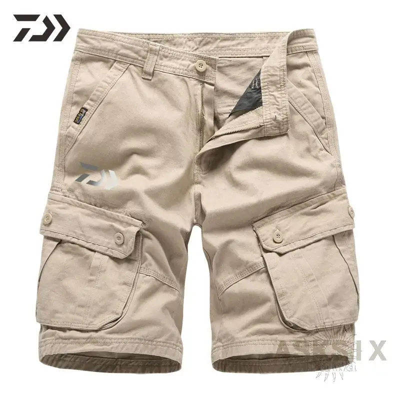 

2021 Summer Daiwa Fishing Pants Men Breathable Fishing Shorts Casual Sports Wear Cotton Quick Dry Outdoor Sports Fishing Clothes