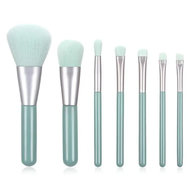 7 шт. набор кистей для макияжа румяна пудра контуринга тени век тональный крем