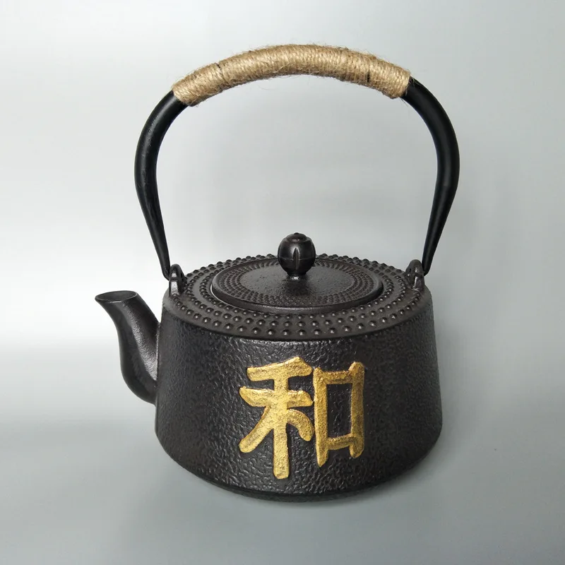 Японская Чайная посуда 1200 мл железный заварочный чайник под старину из