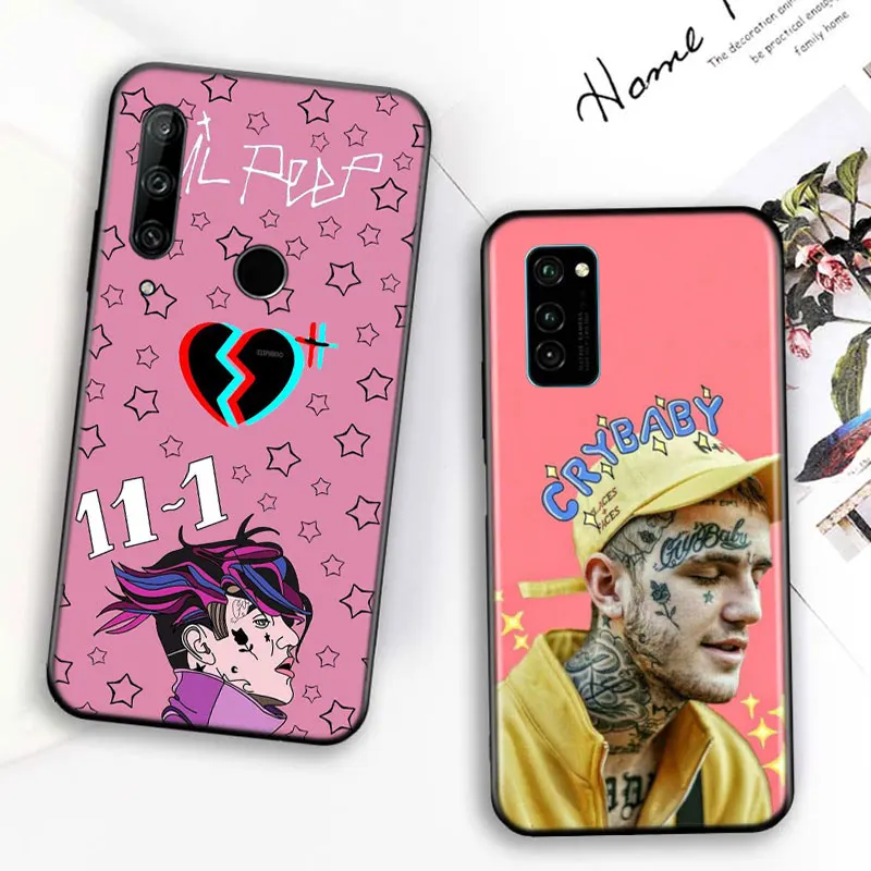 

Silicone Cover Lil Peep For Huawei Honor 7C 7A 7S 8 8A 8X 8C 8S 2019 2020 9 lite 9X Pro Black Phone Case