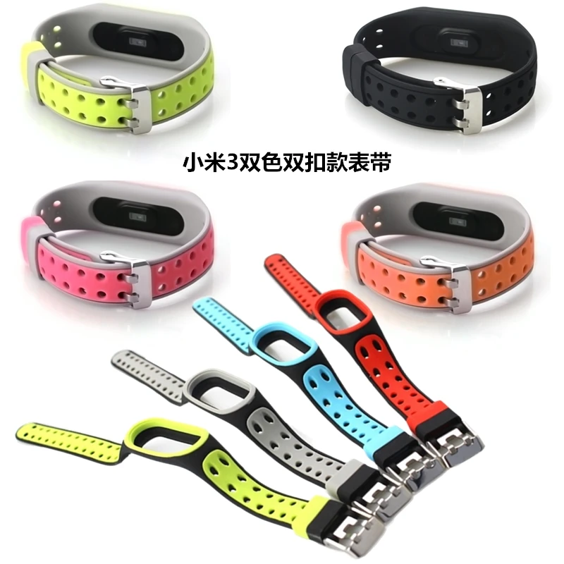 

Soft Sport Mi Band 3 4 Strap wrist strap for Xiaomi mi band 3 sport Silicone Bracelet for Mi band 4 3 band3 smart watch bracelet