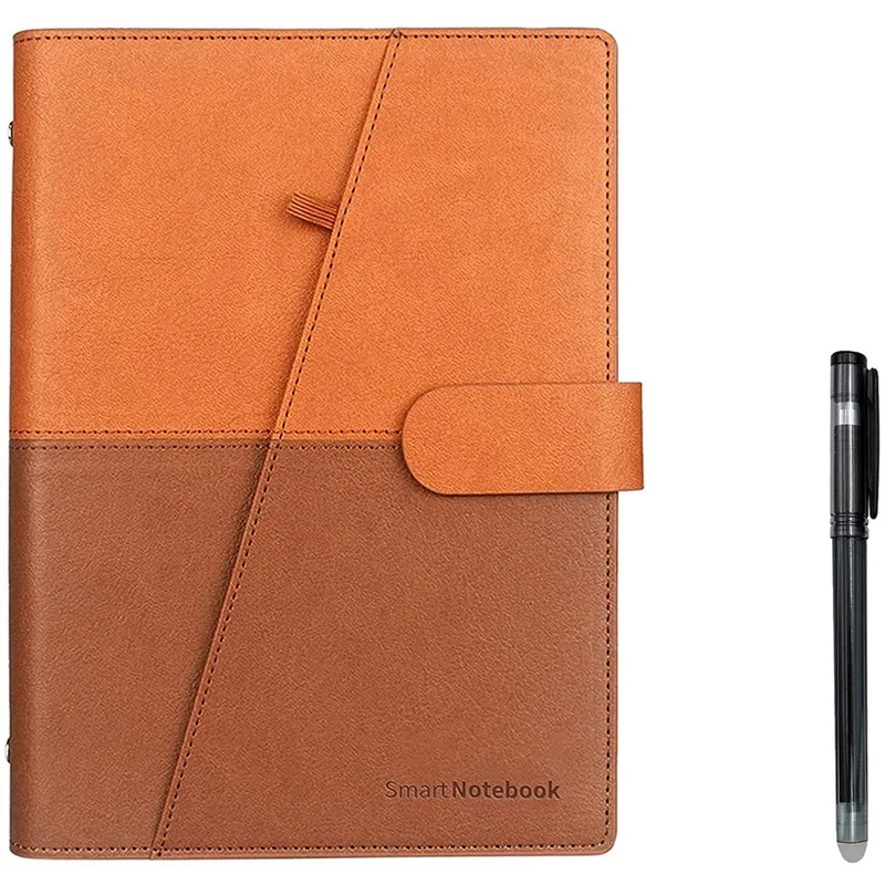 

Умный стираемый блокнот, многоразовый блокнот из кожи с ручкой
