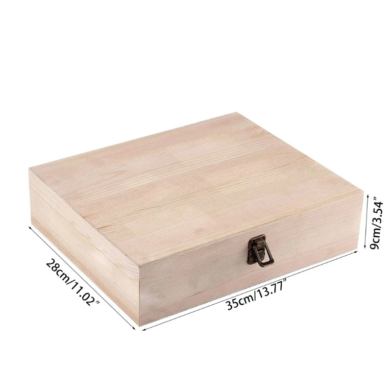 

74 Grid Wooden Essential Oil Box Essential Oil Storage Box Solid Gift Box D08F