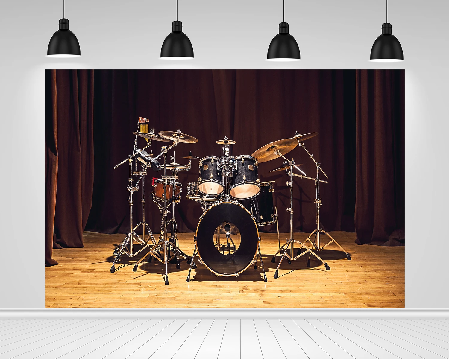 Фон для фотосъемки скопическое концертное музыкальное барабанное украшение