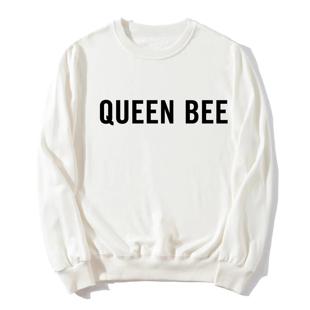 Женский спортивный костюм Beyonce White Queen Bee A черный и белый свитшот с надписью Story
