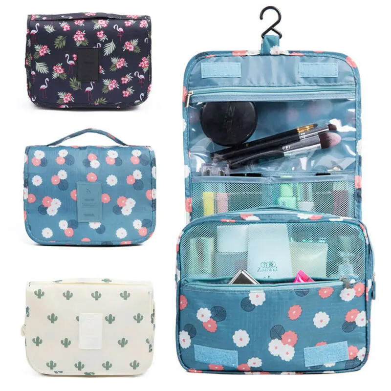 

Travel Makeup Cosmetic Bag Toiletry Wash Case Organizer Storage Hanging Pouch Waterproof Travel Hanging Decor Storage Bag