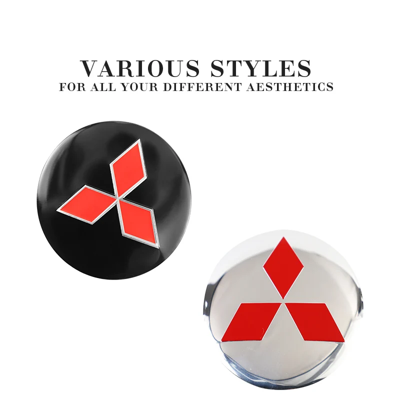 4 шт. 56 мм колпачок ступицы колеса автомобиля значок наклейки для Mitsubishi Ralliart Lancer ASX