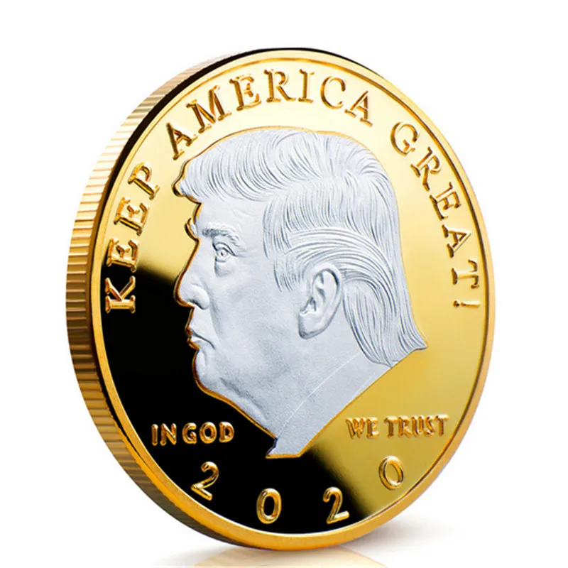Лидер продаж 2020 года 1 шт. Дональд J Трамп о KEEP AMERICA GREAT! Защита от монет 40 мм золото
