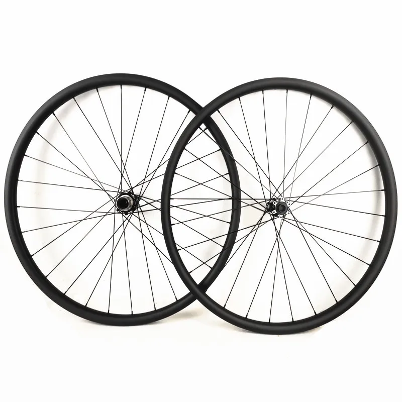 

29er Mountain Disc Carbon Wheels XC 27x25mm Tubeless Bicycle Rim 29 MTB Wheelset Powerway M39 110x15 148x12 Pillar 1423 Spokes