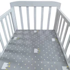 100% хлопок, детская простыня, мягкий детский матрас для кровати, протектор, мультяшное постельное белье для новорожденных, размер 150*90 см