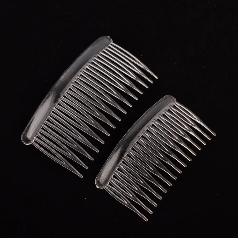 Гребень для волос Женский Пластиковый прозрачный белый 100 шт. | Украшения и