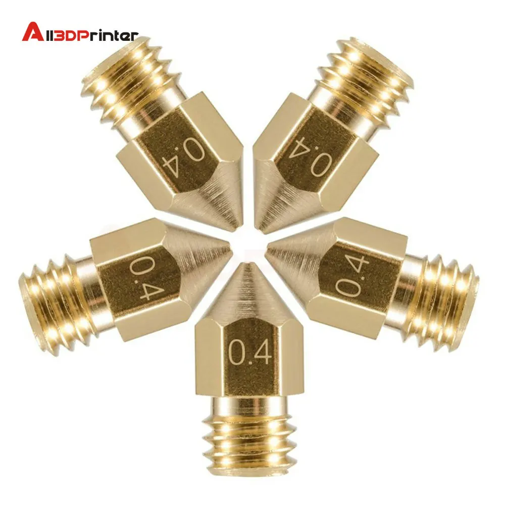 5 шт./компл. горловина с тефлоновой трубкой 1 75 мм + Форсунка экструдера 0 4