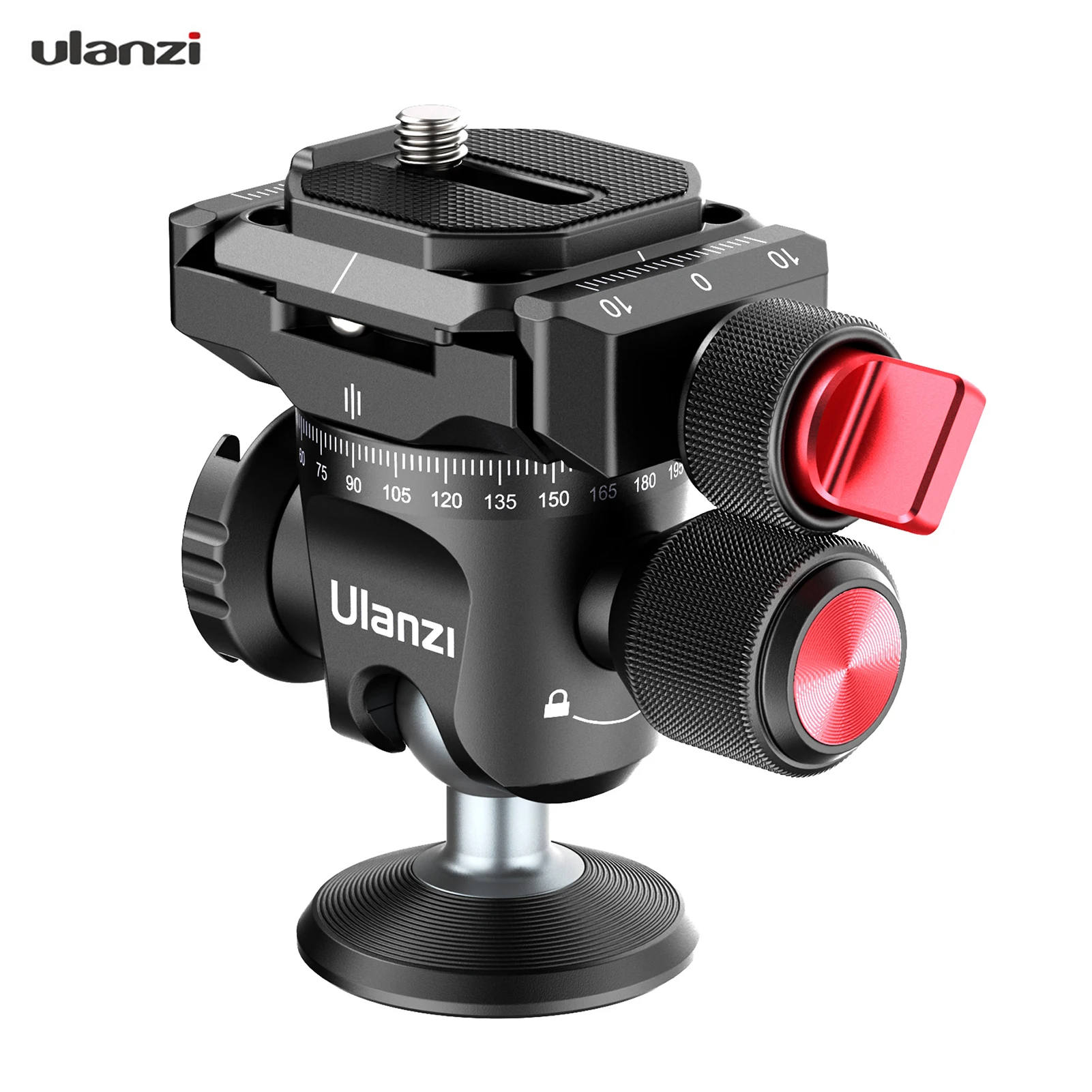 

Ulanzi U-120 360 ° панорамной шариковой головкой для крепления к штативу Алюминий сплав с пластиной быстрого крепления для камеры для портативной ...