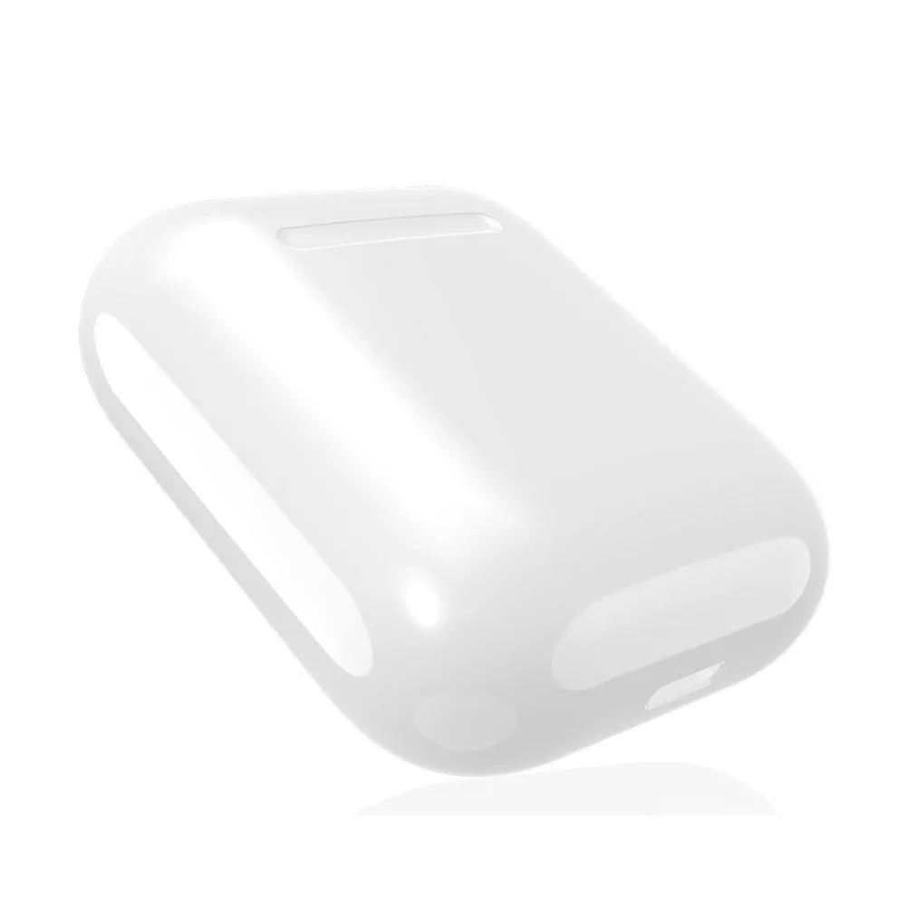 White Беспроводная зарядная коробка для Airpods Apple Bluetooth наушники зарядное устройство для Airpods дом идеально подходит Apple гарнитура Беспроводное зарядное устройство - Тип штекера: White