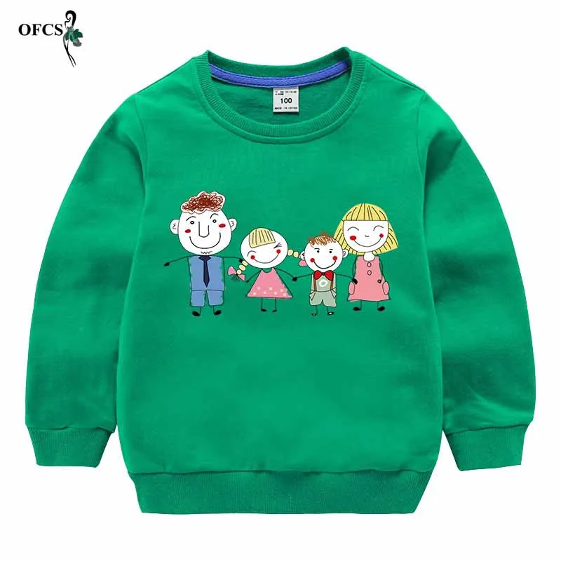 Новинка весны длинный рукав для мальчиков и девочек Sweater2 12Y Детская футболка с