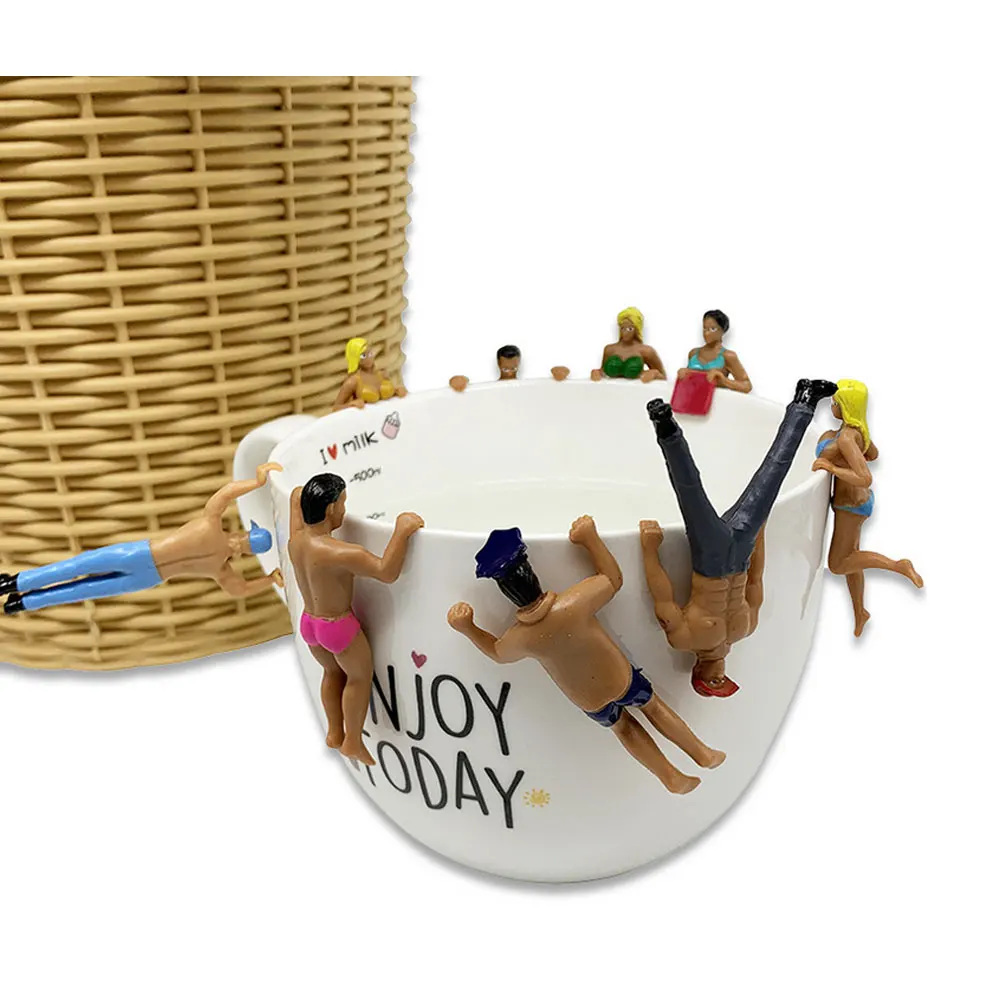 8 шт. подвесная кукла фигурки чашки края подвесные куклы бикини мини-фигуры