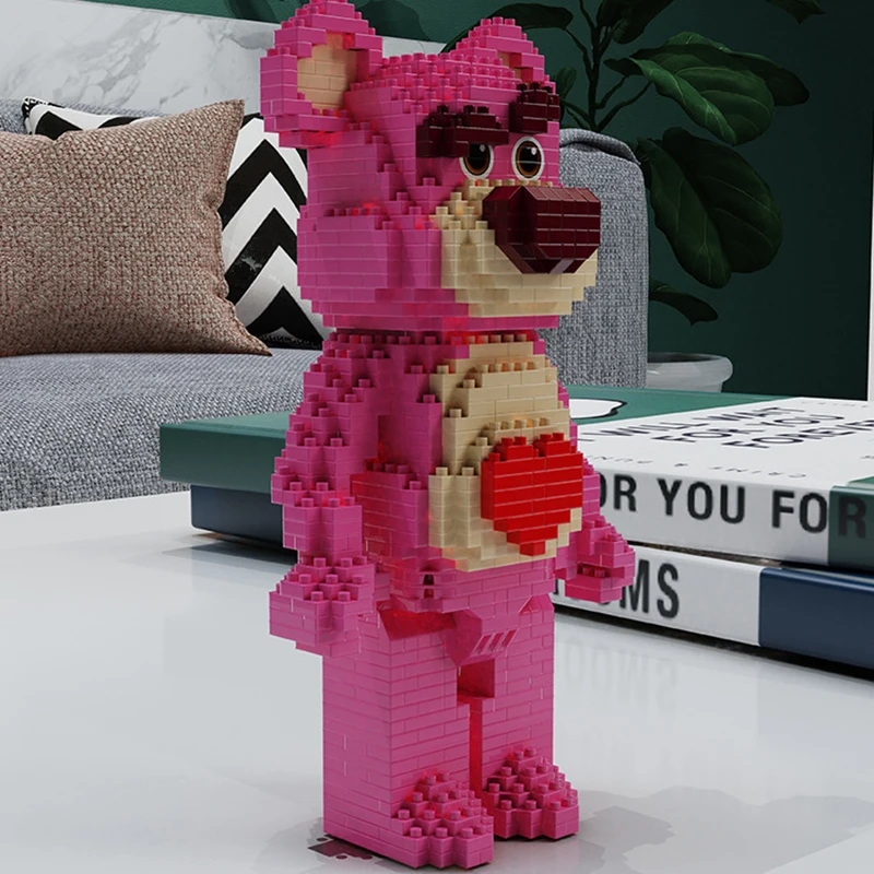 1195 шт. + конструктор История игрушек лосто микро строительные блоки Disney розовый