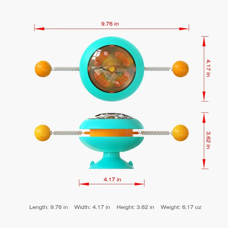 

Cat Turntable Catnip Toy Funny Whirling Plate Cats Toys Interactive Rotating Windmill Ball Toy Creative Pet Kitten Toys