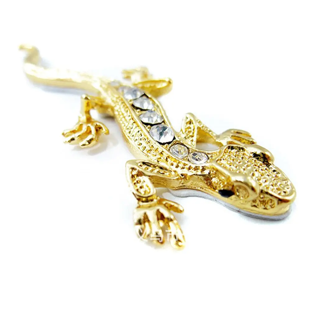 Уличный настенный дизайн геккон 3D металлический значок эмблема логотип Декаль